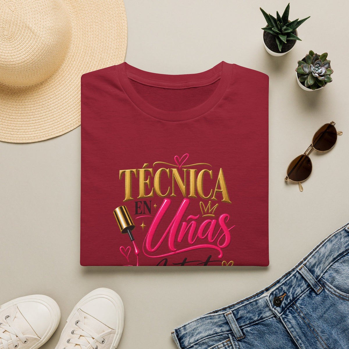 "Técnica en Mis Uñas, Artista de Corazón" Tee