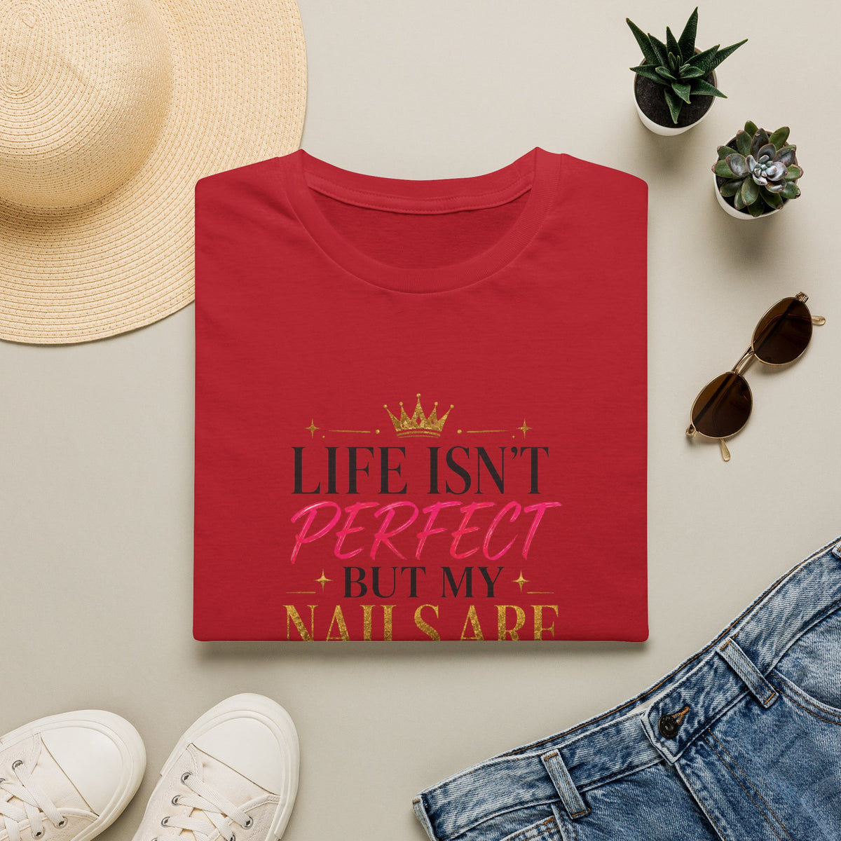 "Life Isn't Perfect But My Nails Are" Tee