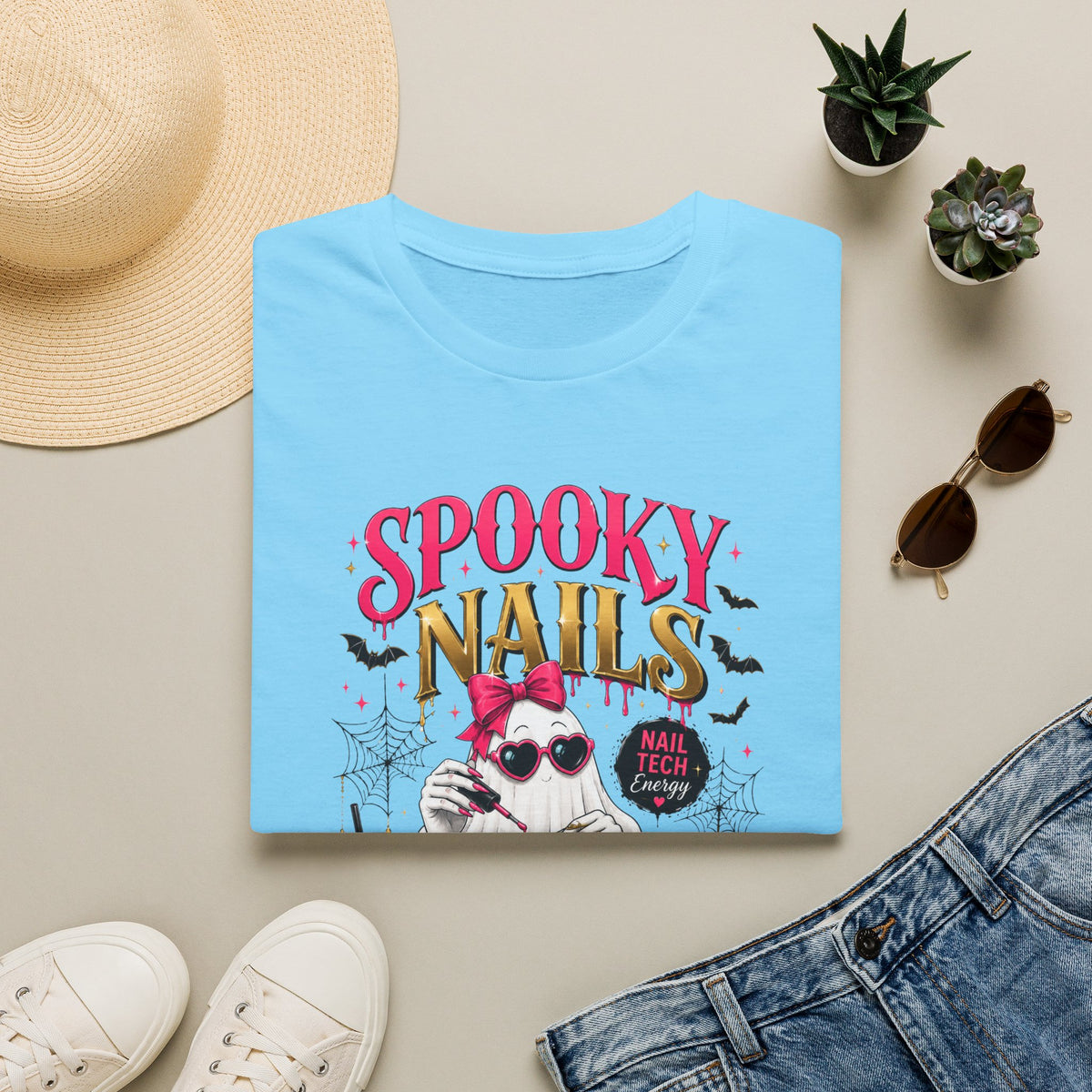 Spooky Nails Don’t Care Tee