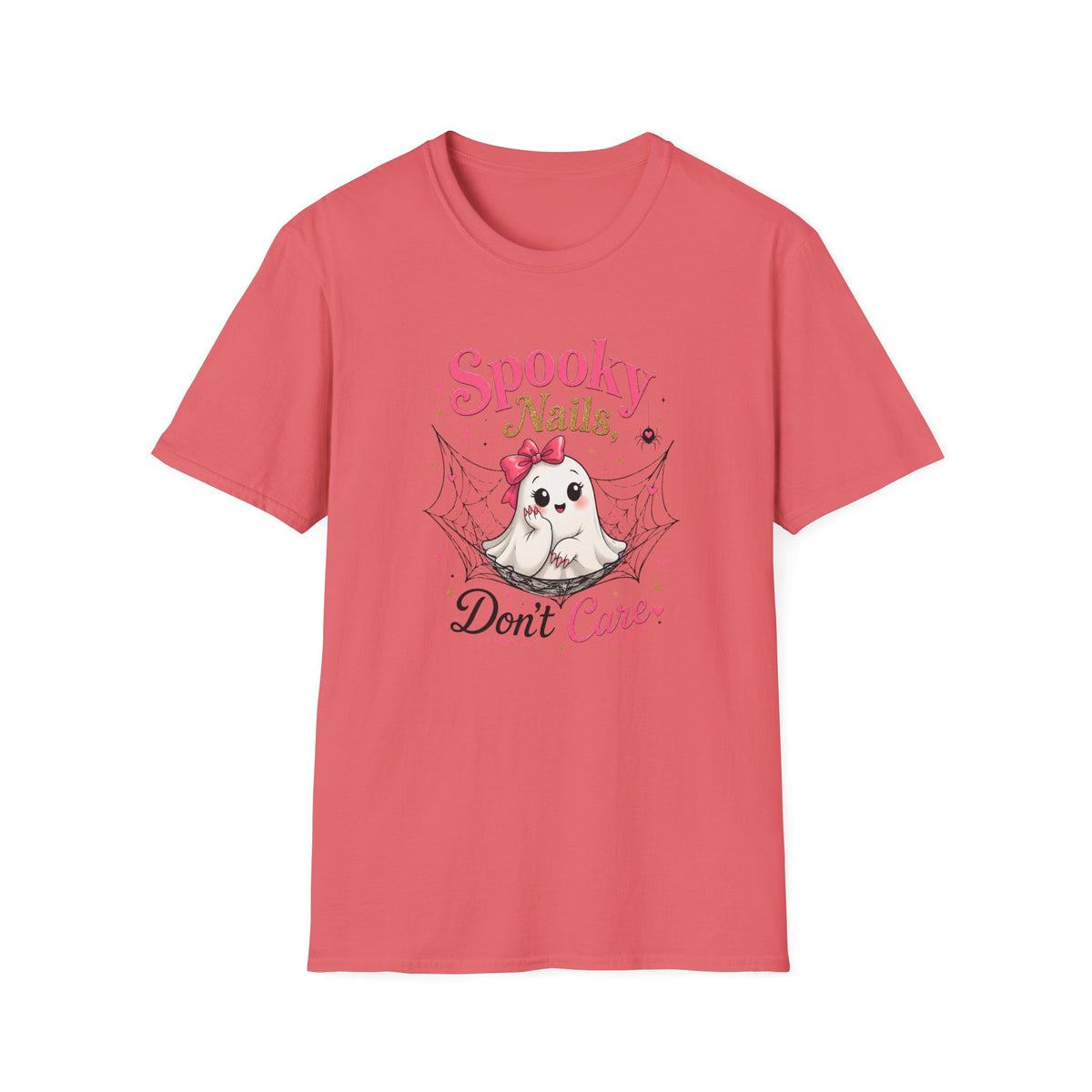 Spooky Nails Cute Ghost Tee