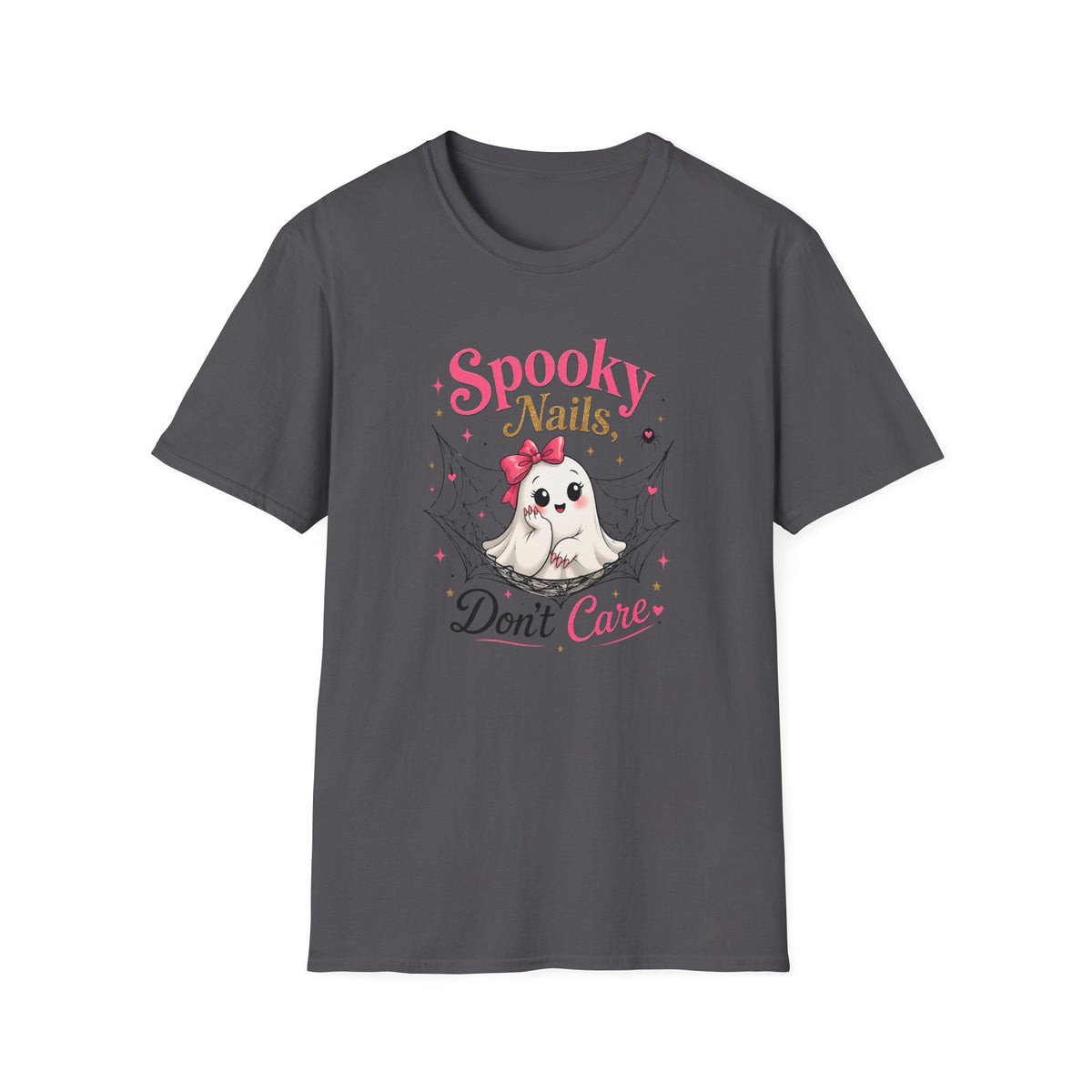 Spooky Nails Cute Ghost Tee