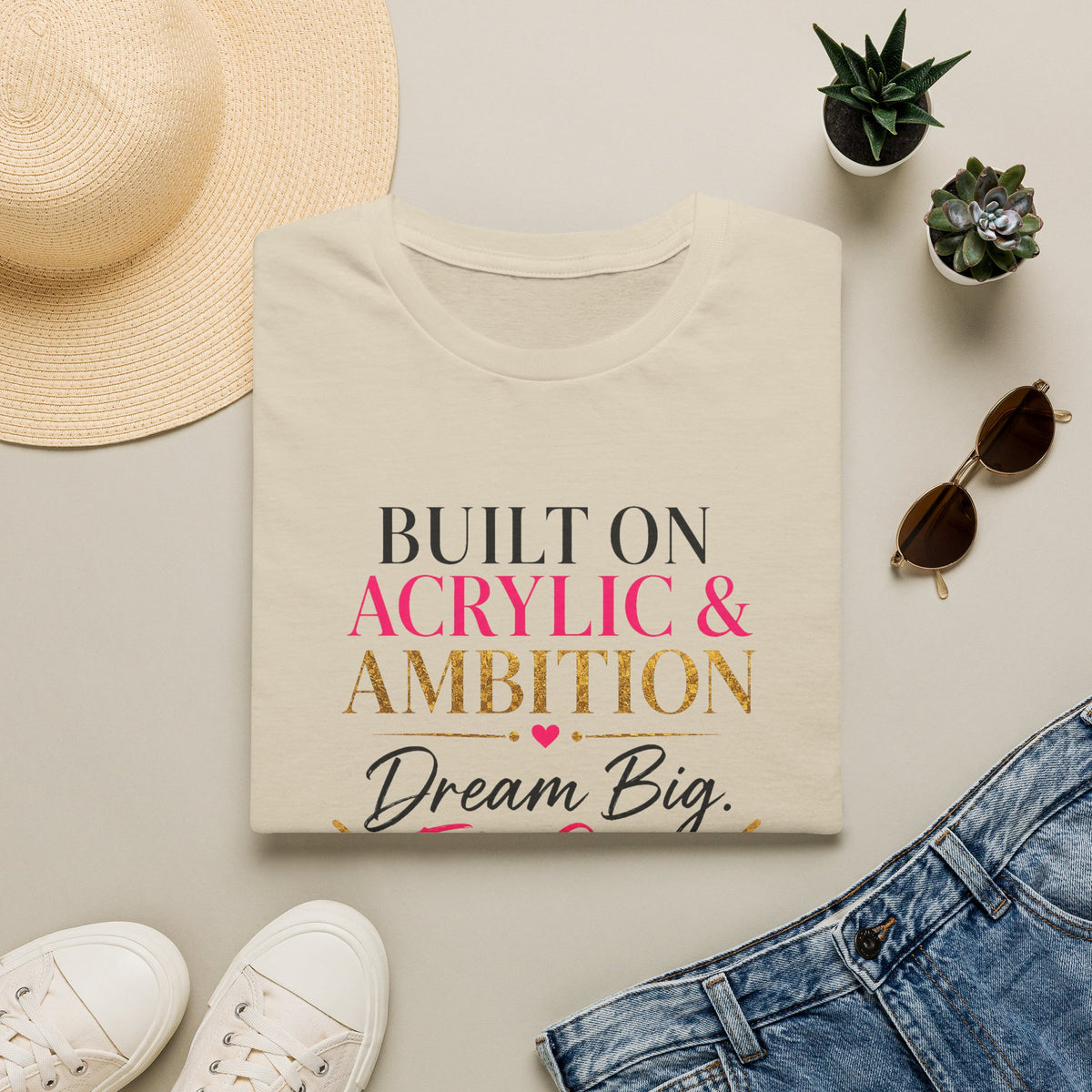 Built on Acrylic & Ambition Tee