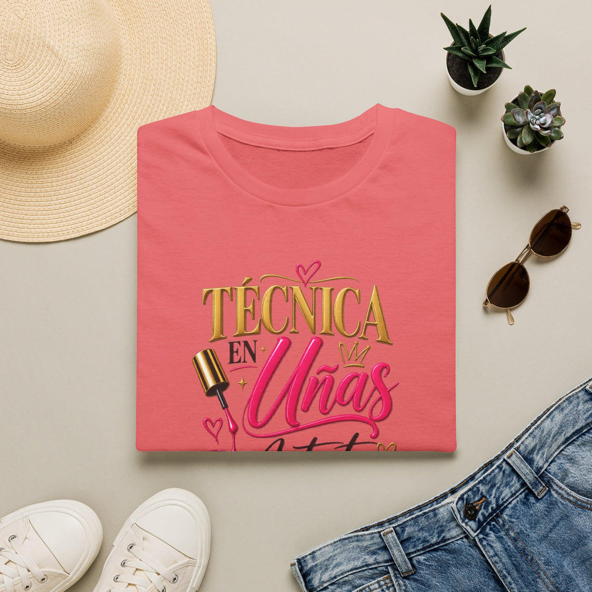 "Técnica en Mis Uñas, Artista de Corazón" Tee