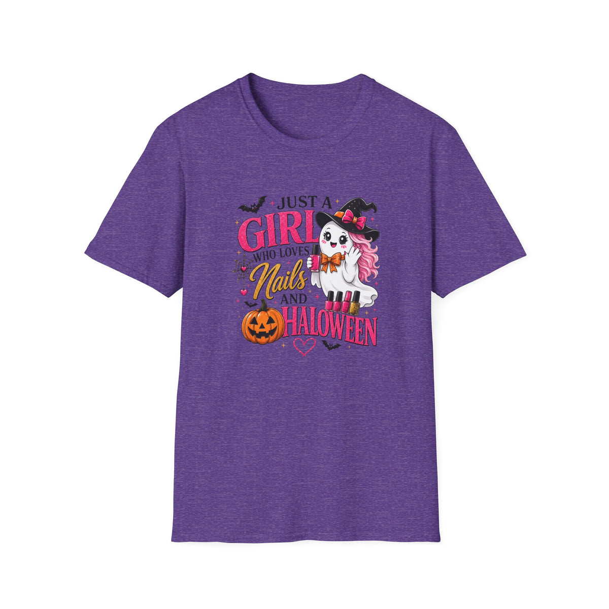 "Just a Girl Who Loves Nails and Halloween" Tee