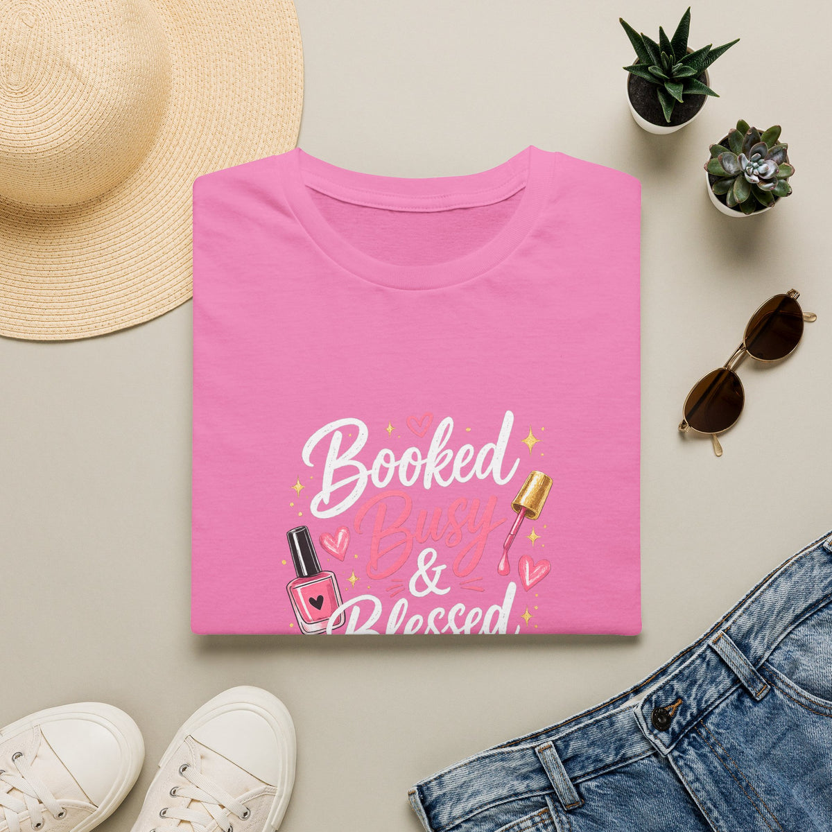 Booked Busy & Blessed Tee