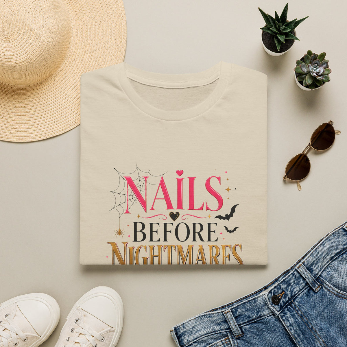 'Nails Before Nightmares' Tee