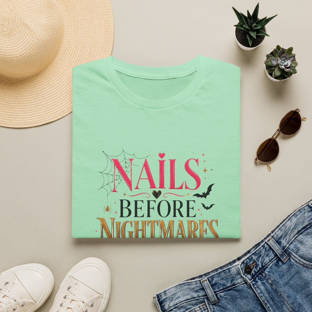 'Nails Before Nightmares' Tee