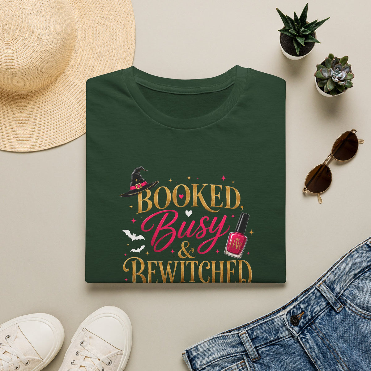 "Booked, Busy & Bewitched" Tee