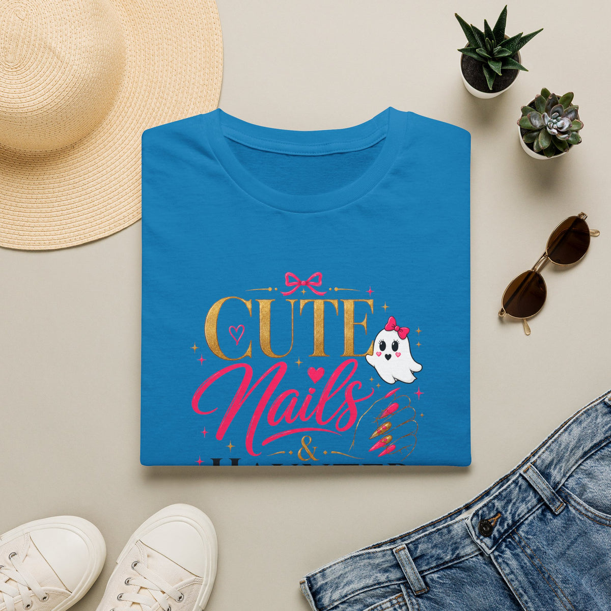 Cute Nails haunted vibes Tee