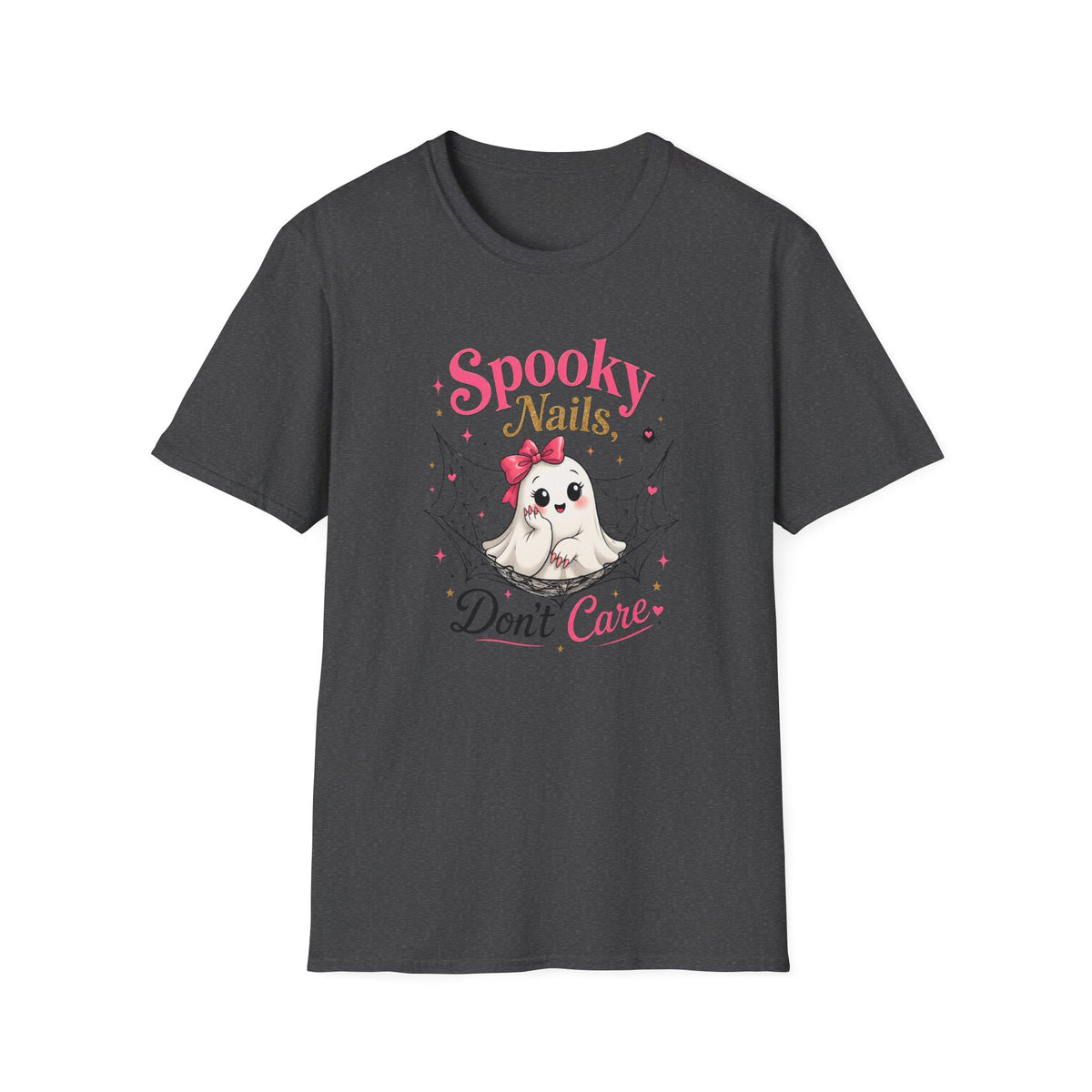 Spooky Nails Cute Ghost Tee