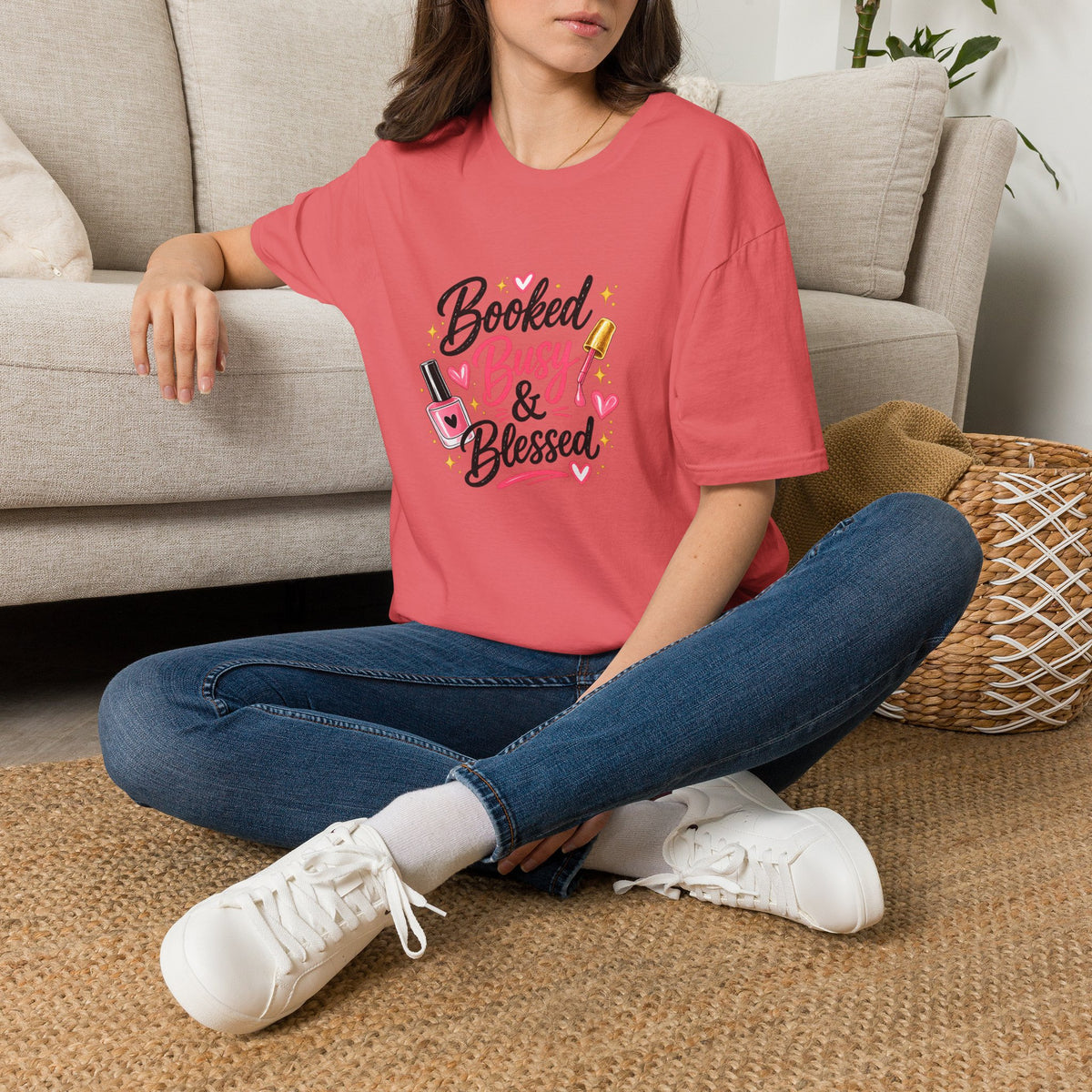Booked Busy & Blessed Tee