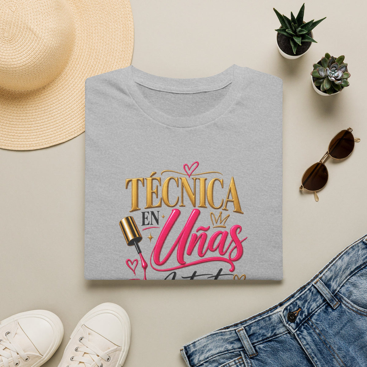 "Técnica en Mis Uñas, Artista de Corazón" Tee