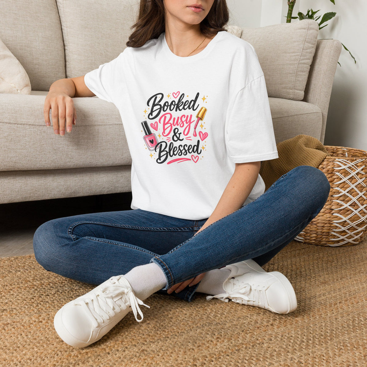 Booked Busy & Blessed Tee