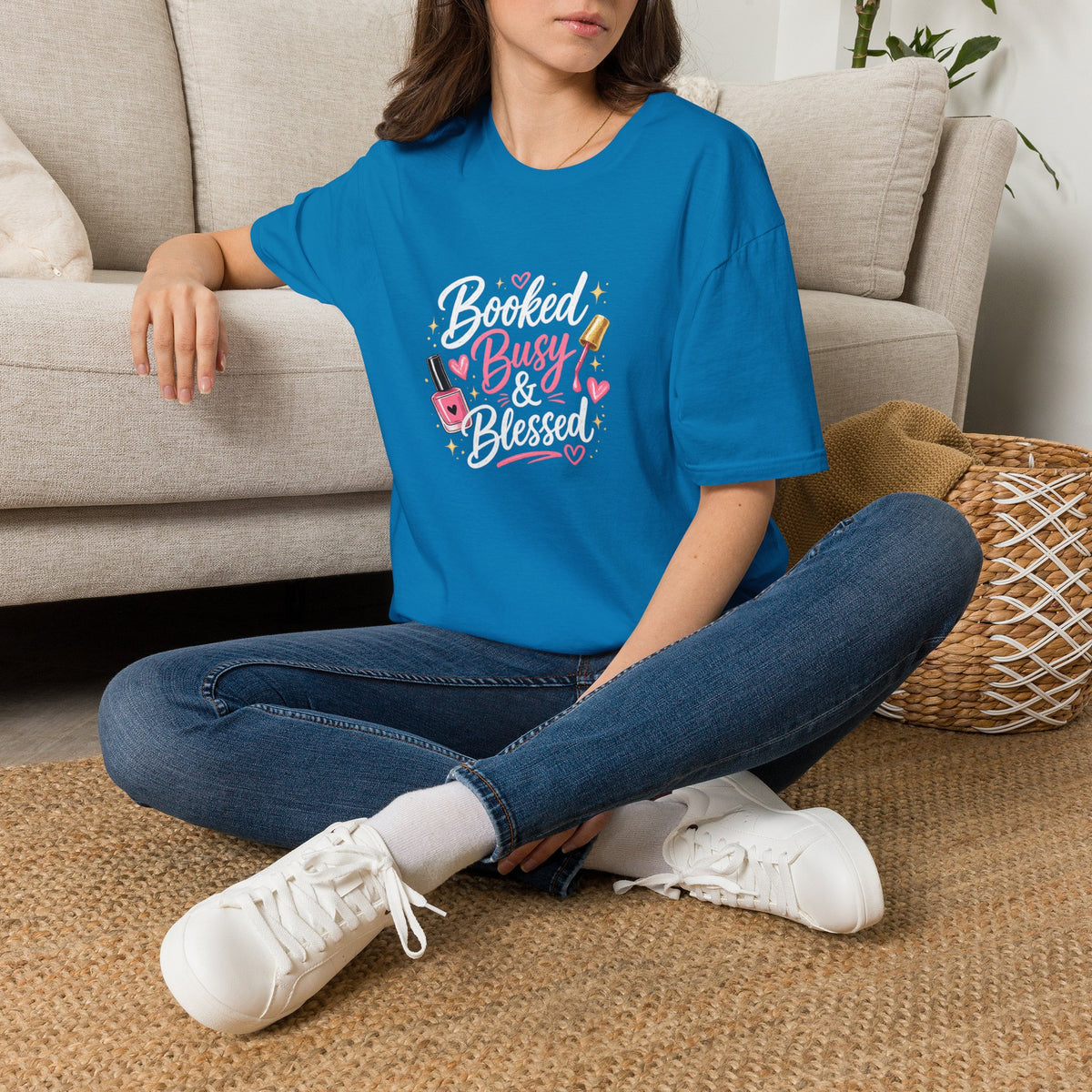 Booked Busy & Blessed Tee