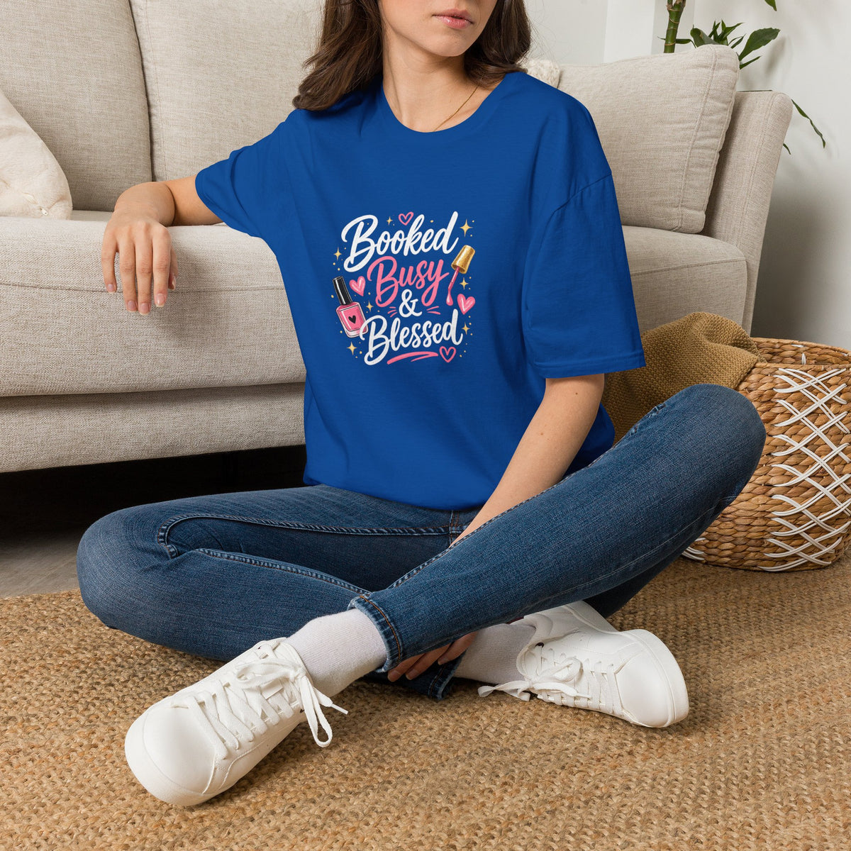 Booked Busy & Blessed Tee