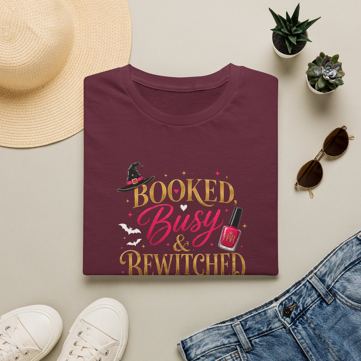 "Booked, Busy & Bewitched" Tee