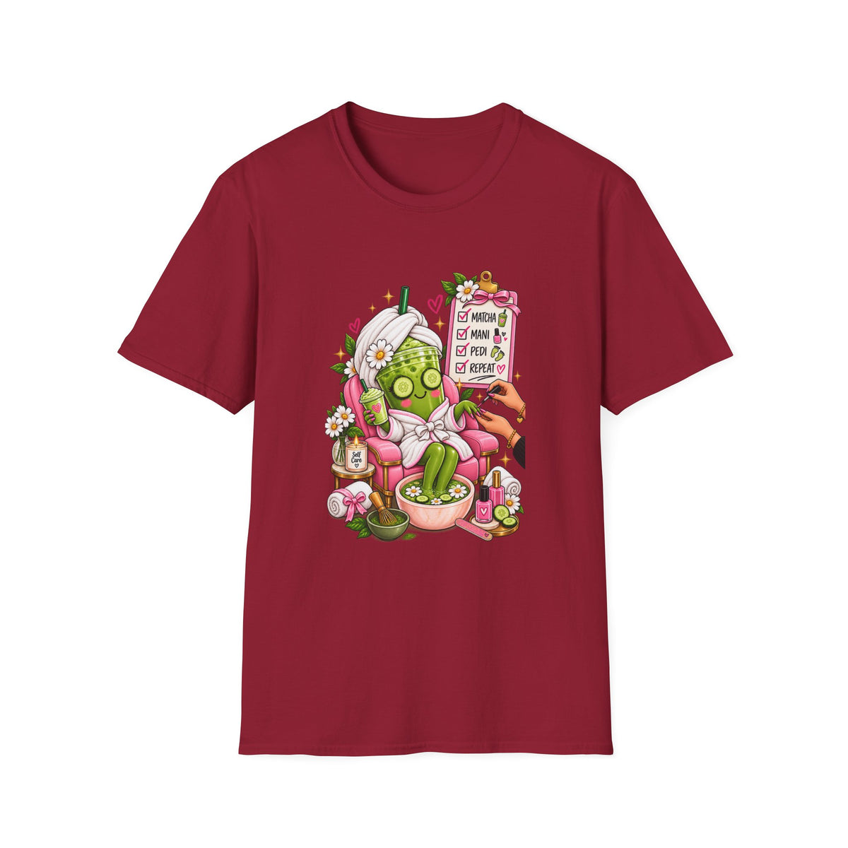 "Matcha, Mani, Pedi, Repeat" Relaxing Self-Care Tee