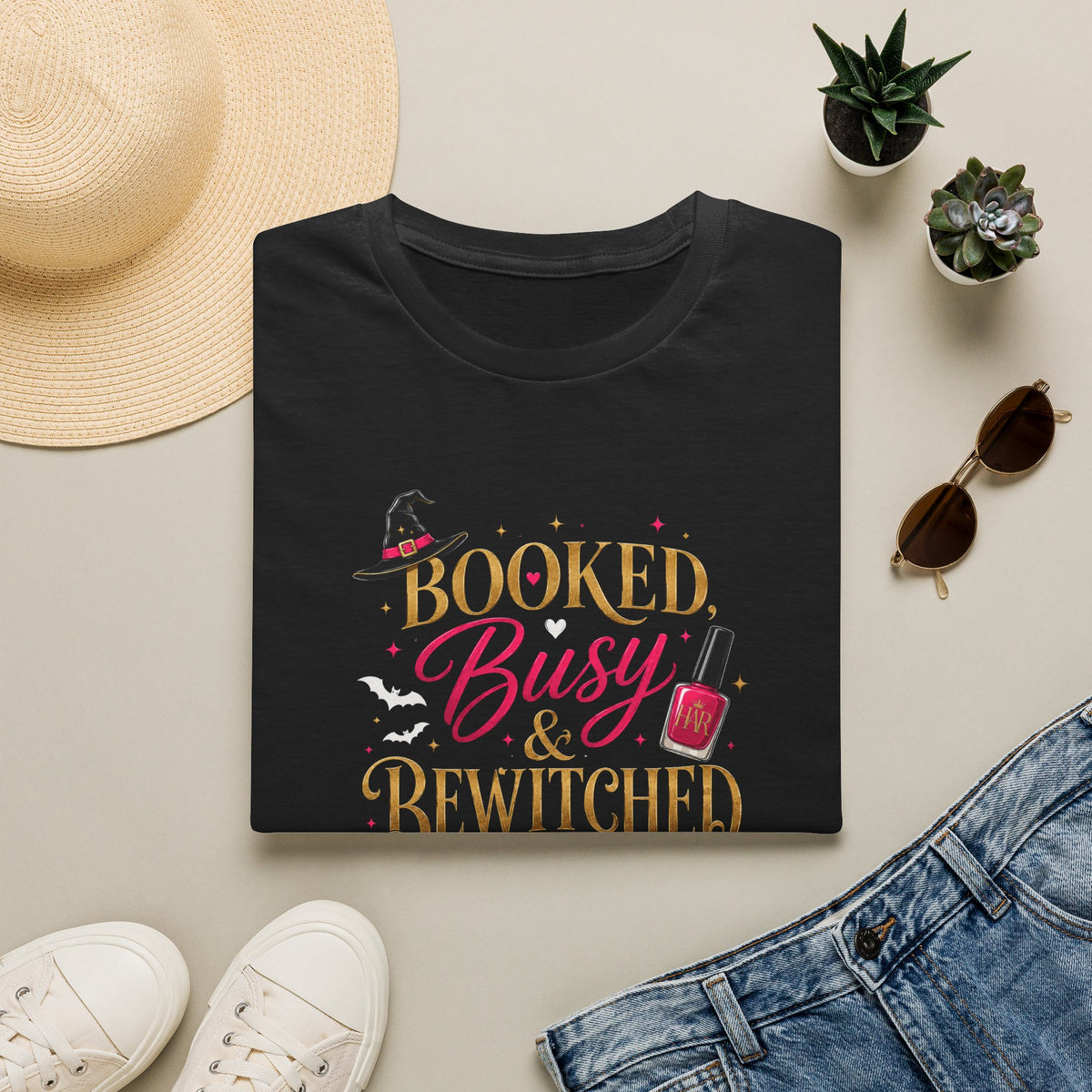 "Booked, Busy & Bewitched" Tee