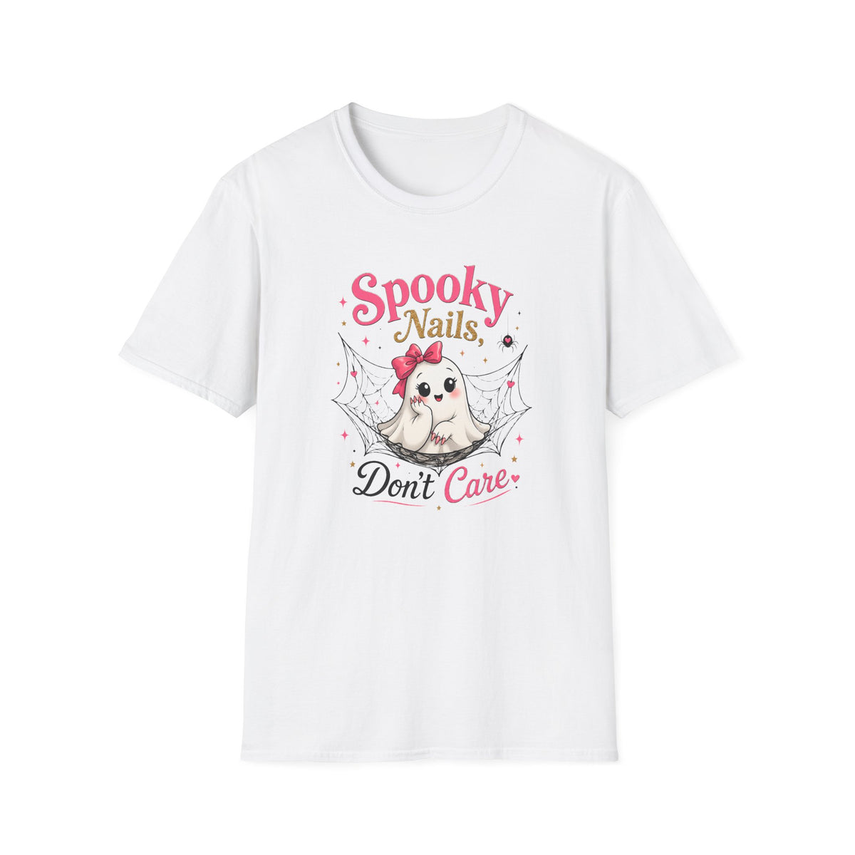 Spooky Nails Cute Ghost Tee