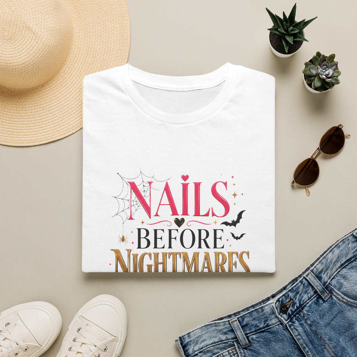'Nails Before Nightmares' Tee