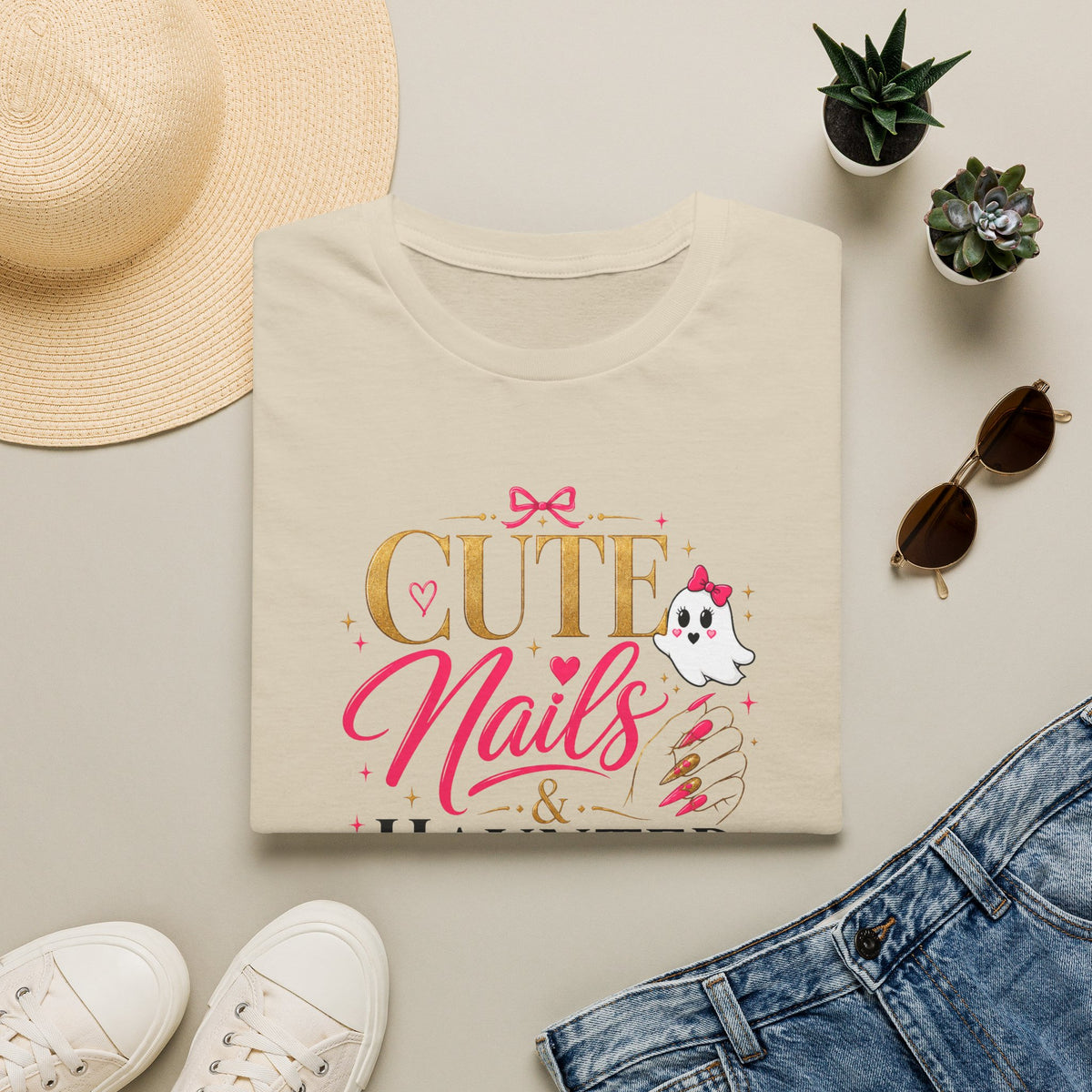 Cute Nails haunted vibes Tee
