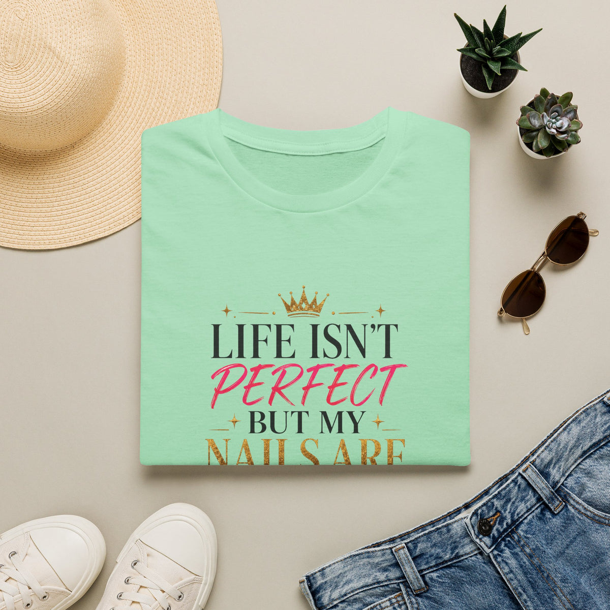 "Life Isn't Perfect But My Nails Are" Tee