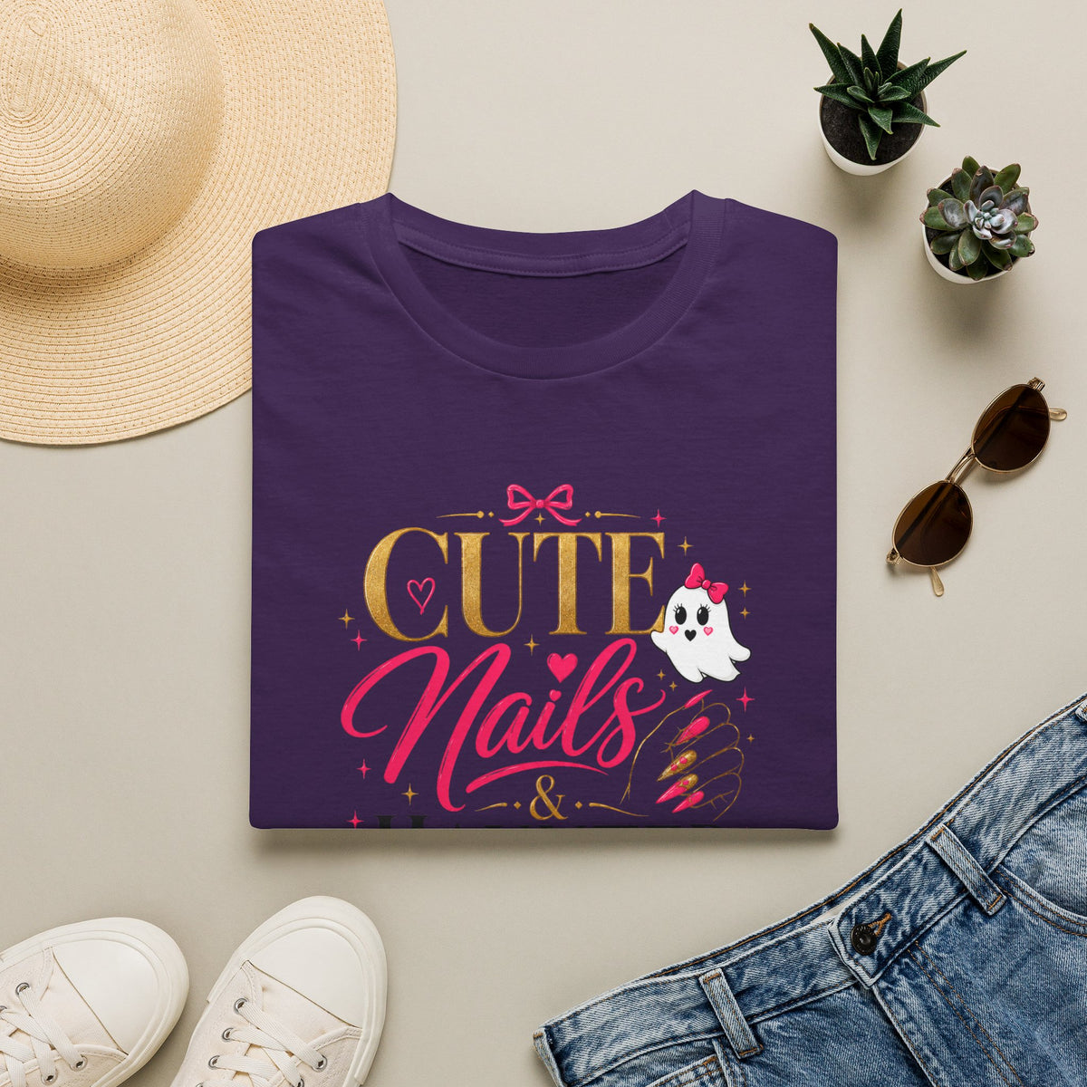 Cute Nails haunted vibes Tee