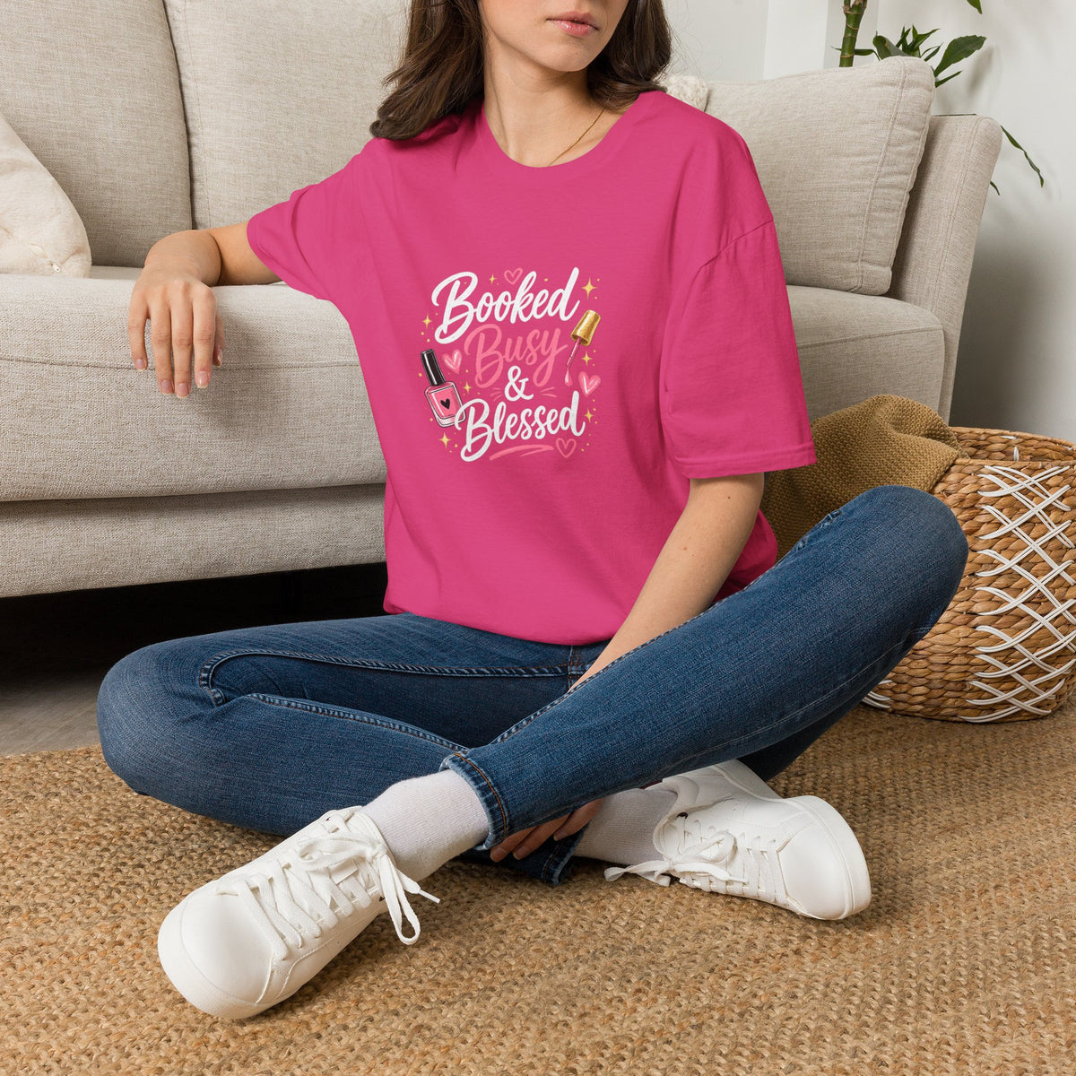 Booked Busy & Blessed Tee