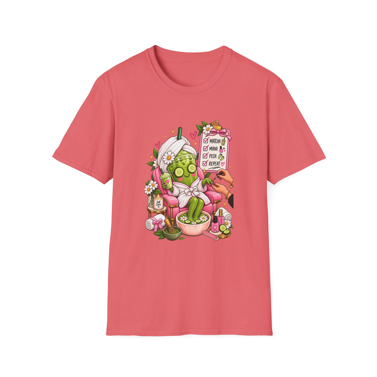 "Matcha, Mani, Pedi, Repeat" Relaxing Self-Care Tee
