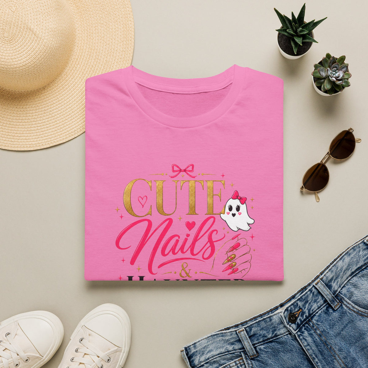 Cute Nails haunted vibes Tee
