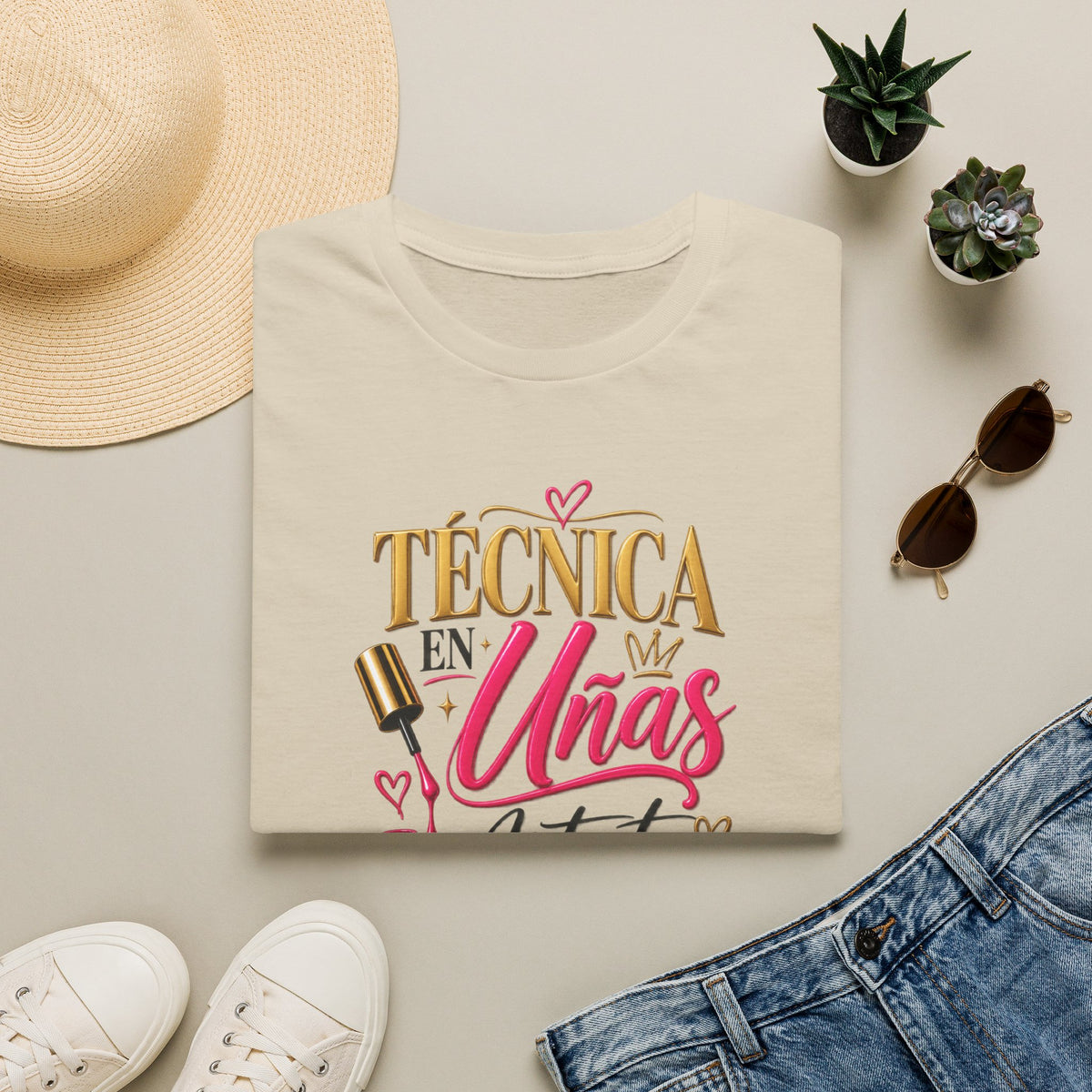 "Técnica en Mis Uñas, Artista de Corazón" Tee