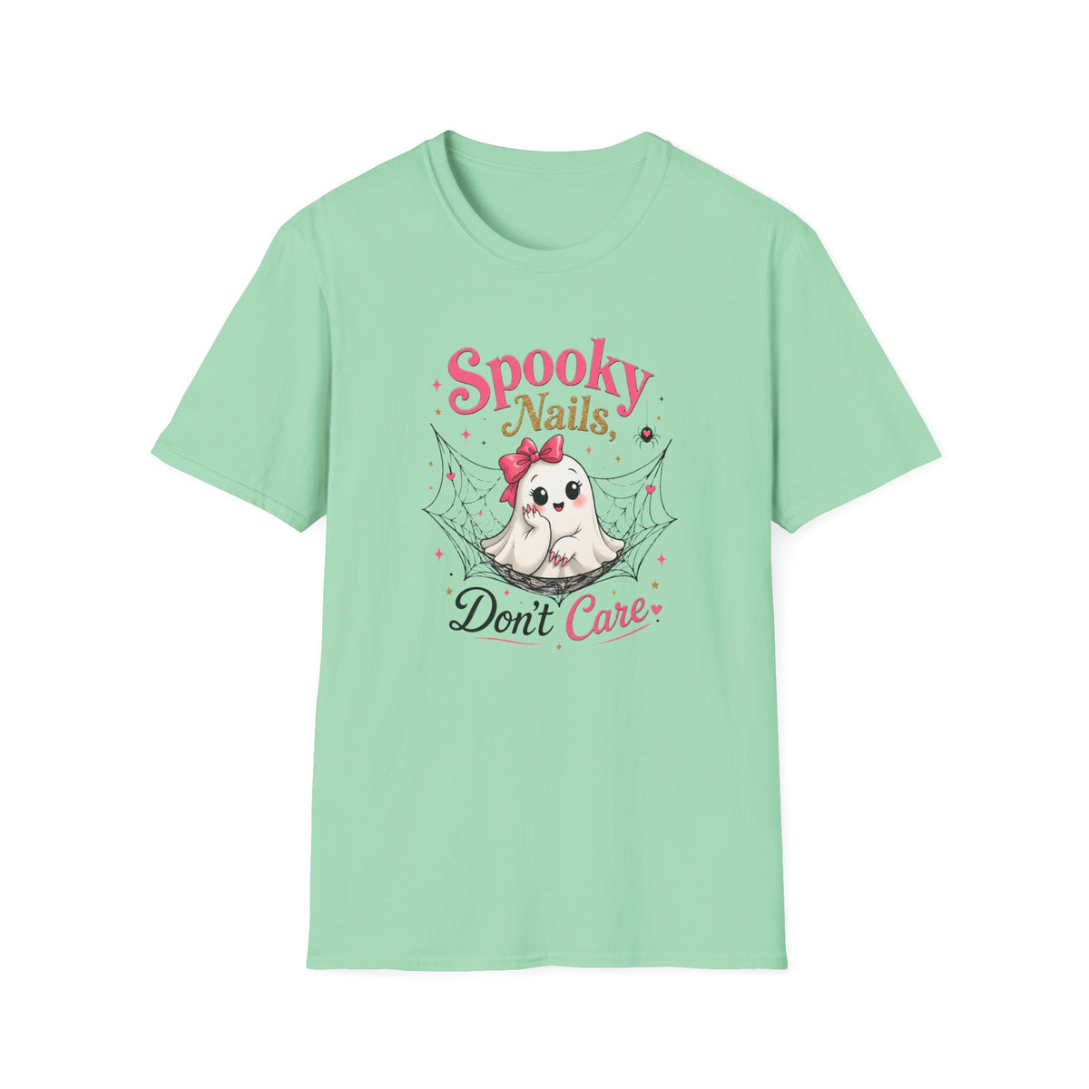 Spooky Nails Cute Ghost Tee