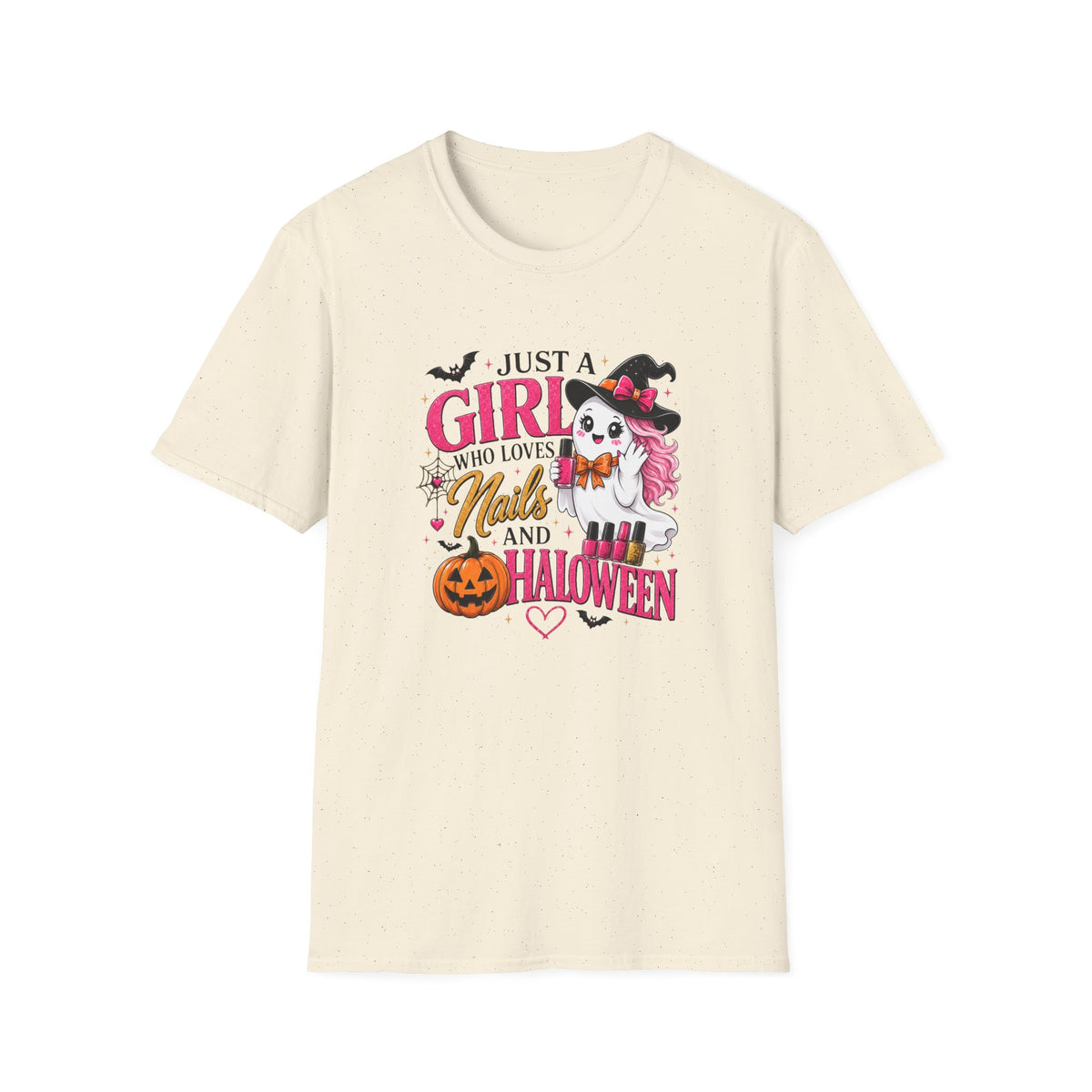 "Just a Girl Who Loves Nails and Halloween" Tee
