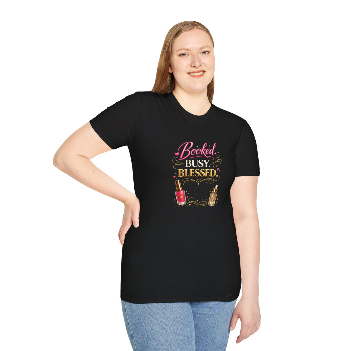 Booked Busy Blessed Tee