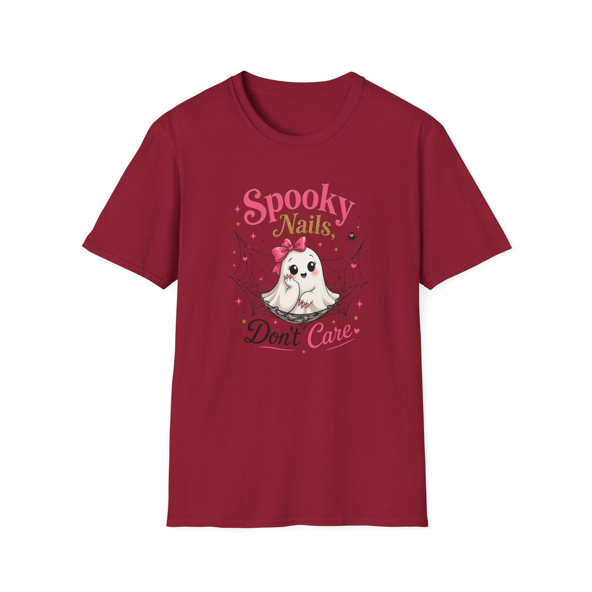 Spooky Nails Cute Ghost Tee
