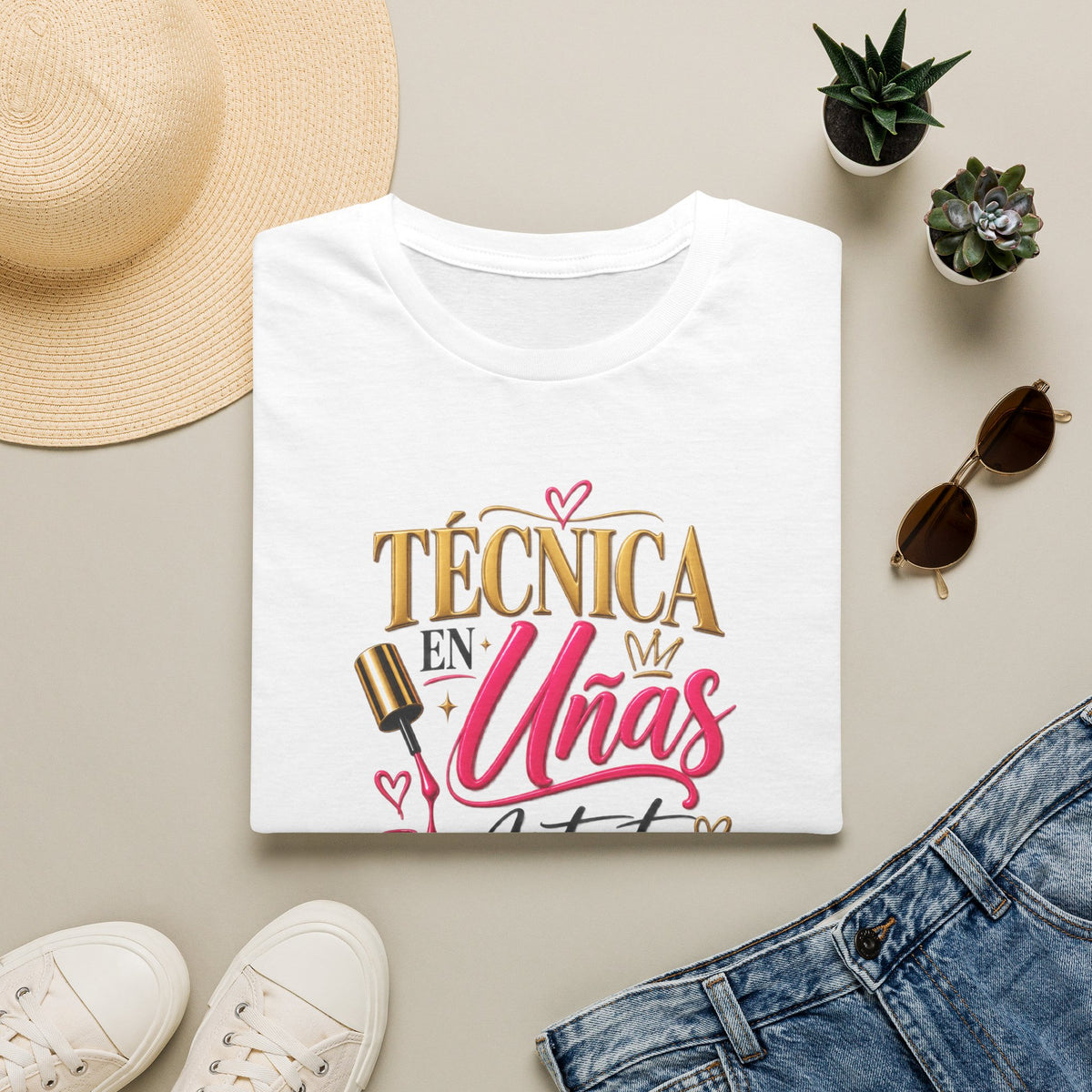 "Técnica en Mis Uñas, Artista de Corazón" Tee