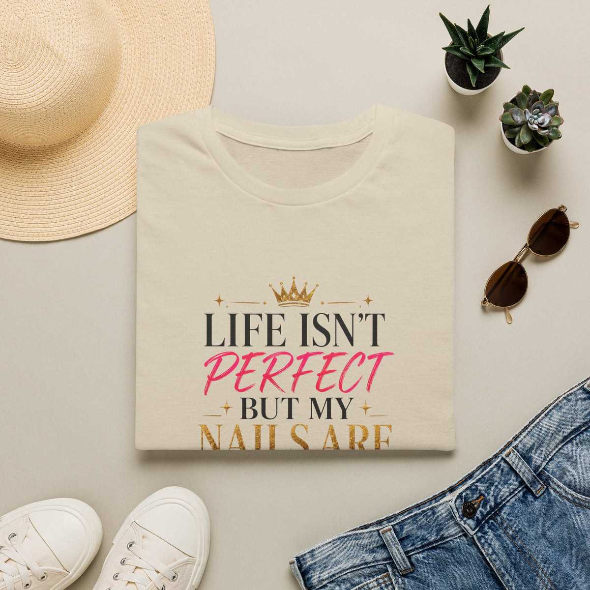 "Life Isn't Perfect But My Nails Are" Tee