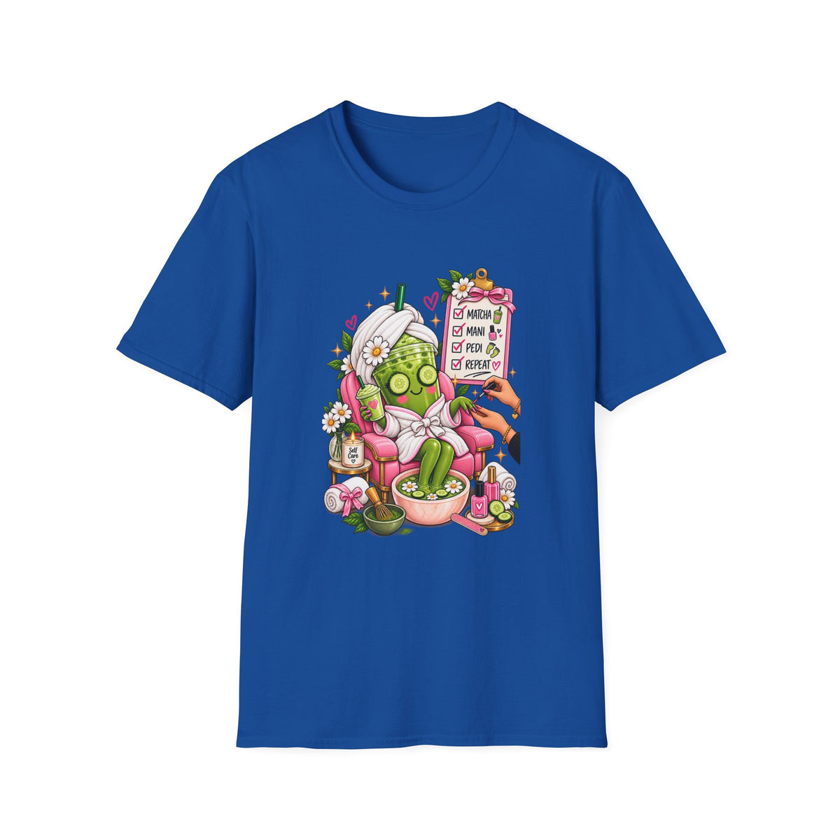 "Matcha, Mani, Pedi, Repeat" Relaxing Self-Care Tee