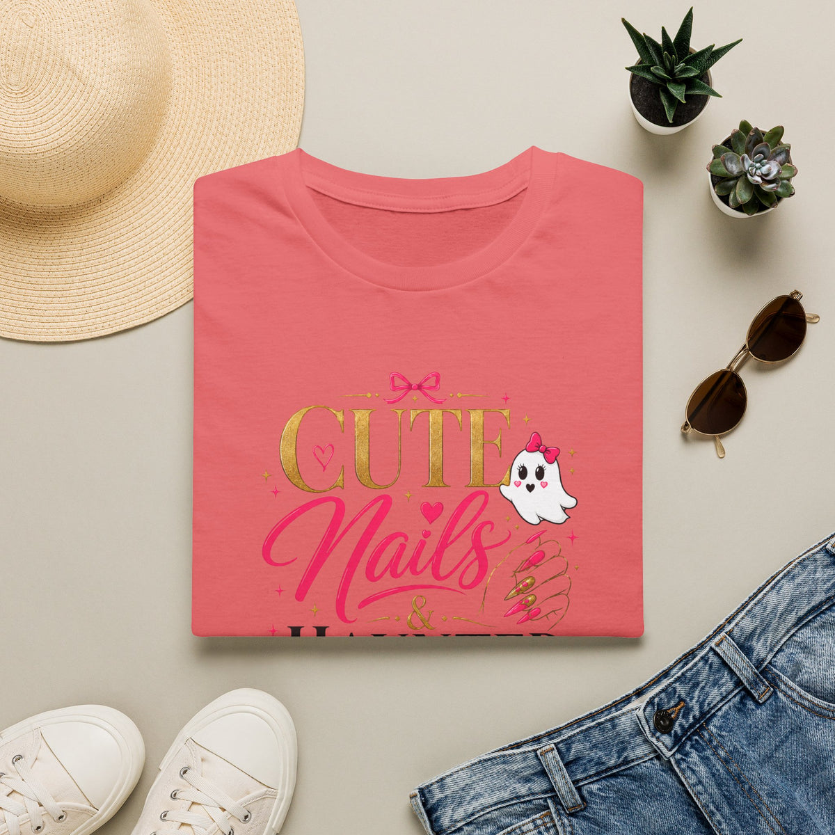 Cute Nails haunted vibes Tee