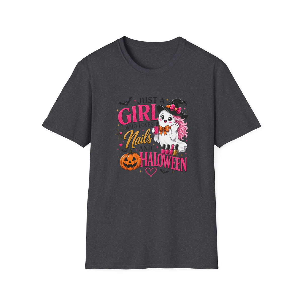 "Just a Girl Who Loves Nails and Halloween" Tee