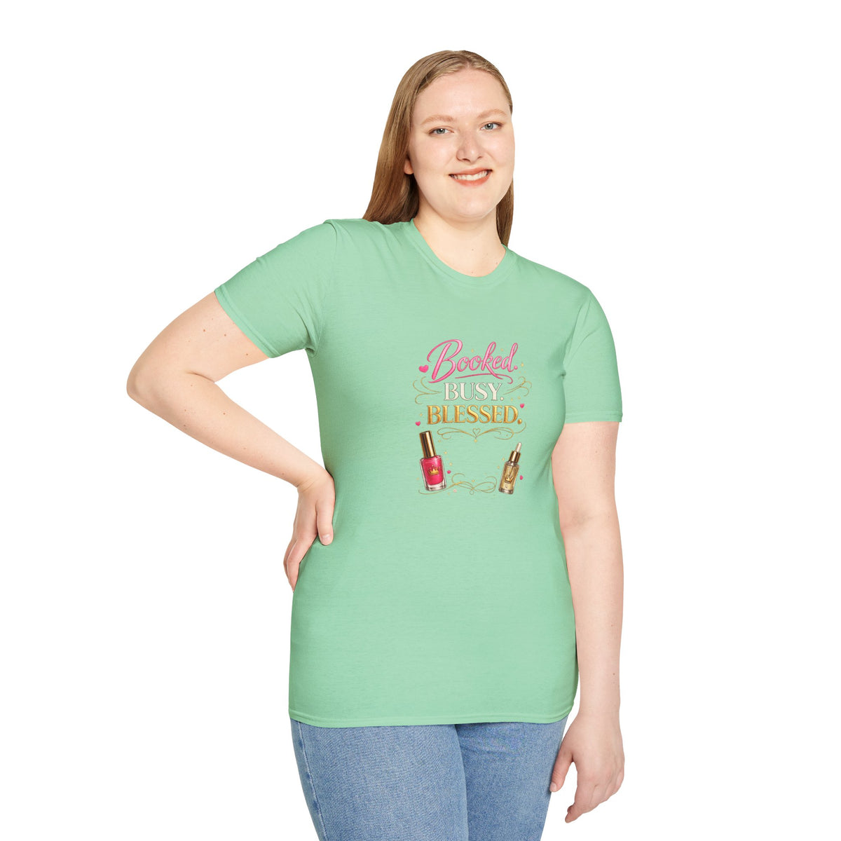 Booked Busy Blessed Tee