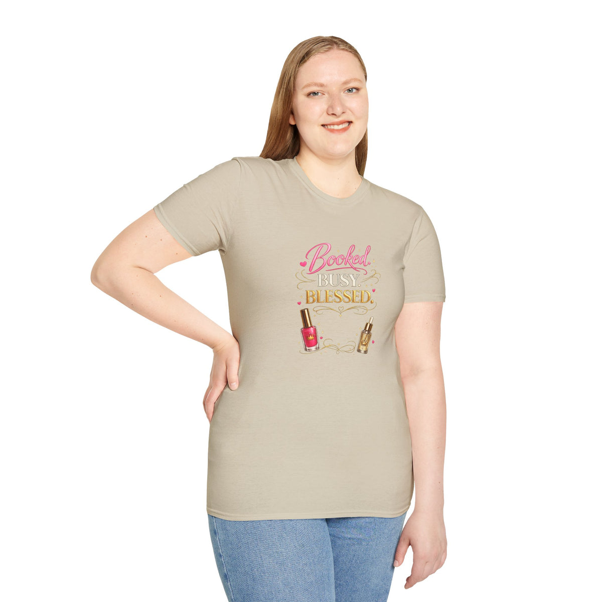 Booked Busy Blessed Tee