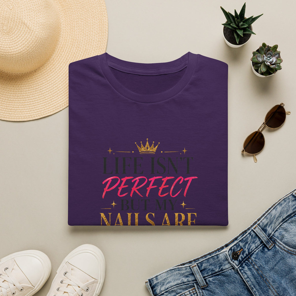 "Life Isn't Perfect But My Nails Are" Tee