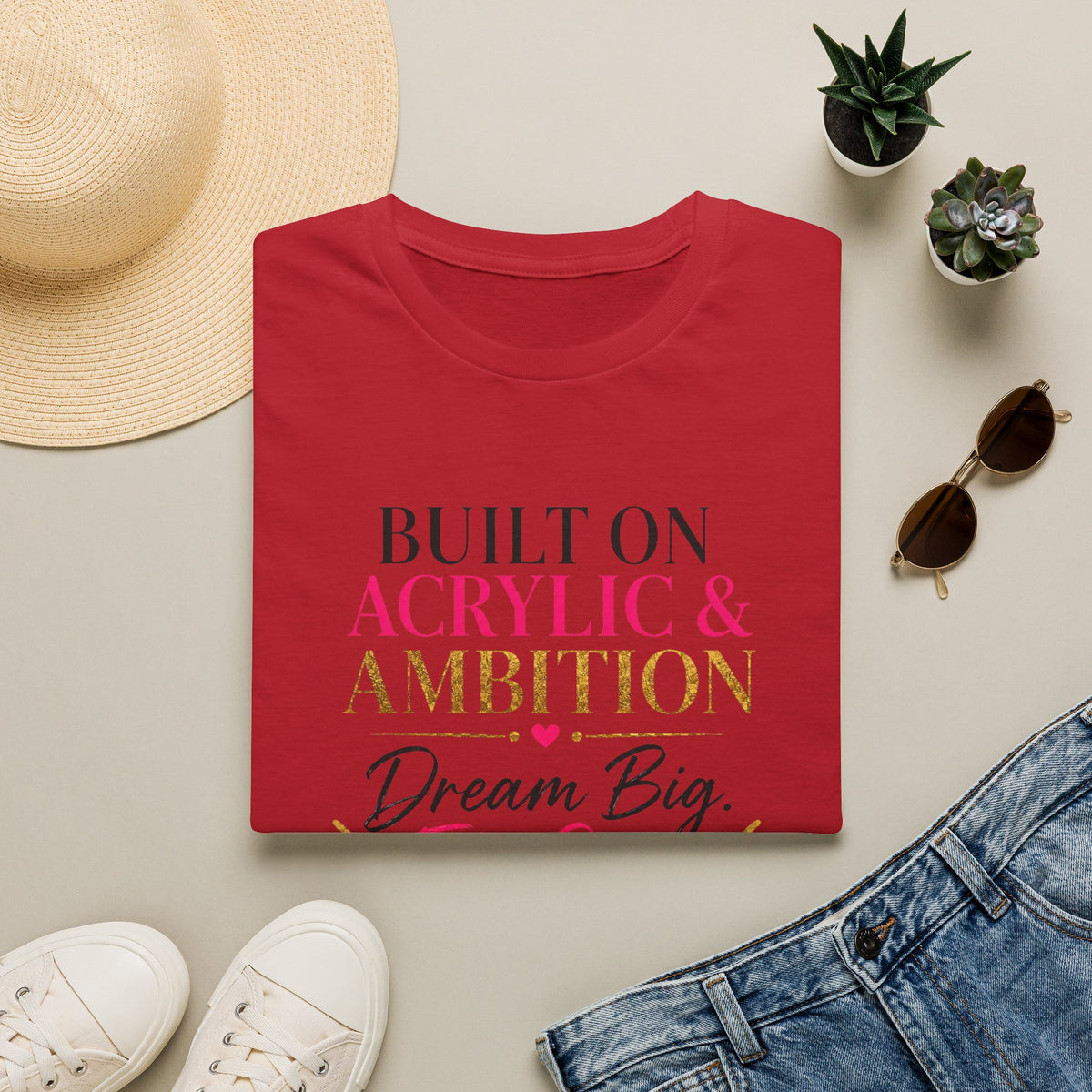 Built on Acrylic & Ambition Tee