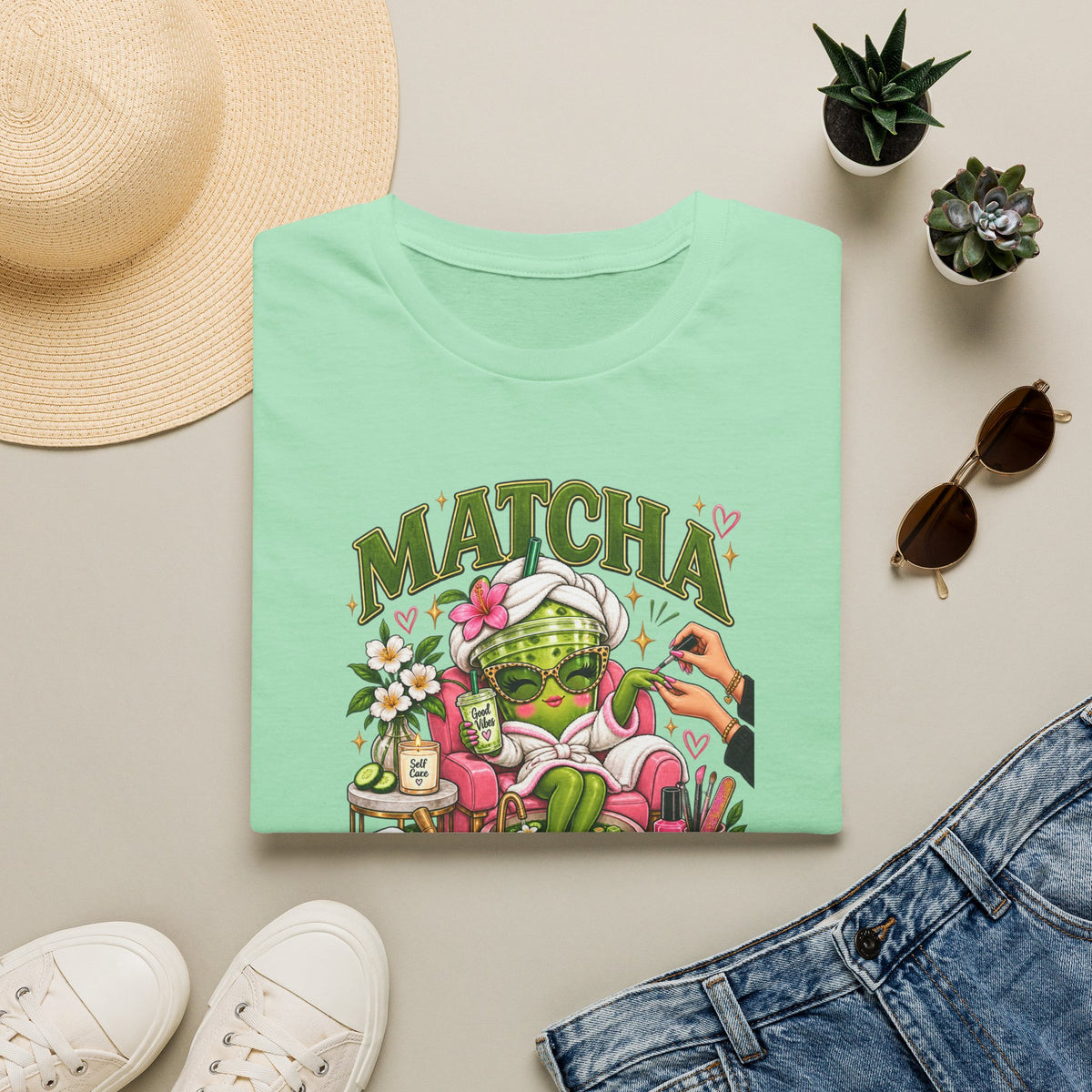 Matcha Mani Pedi 2 Tee