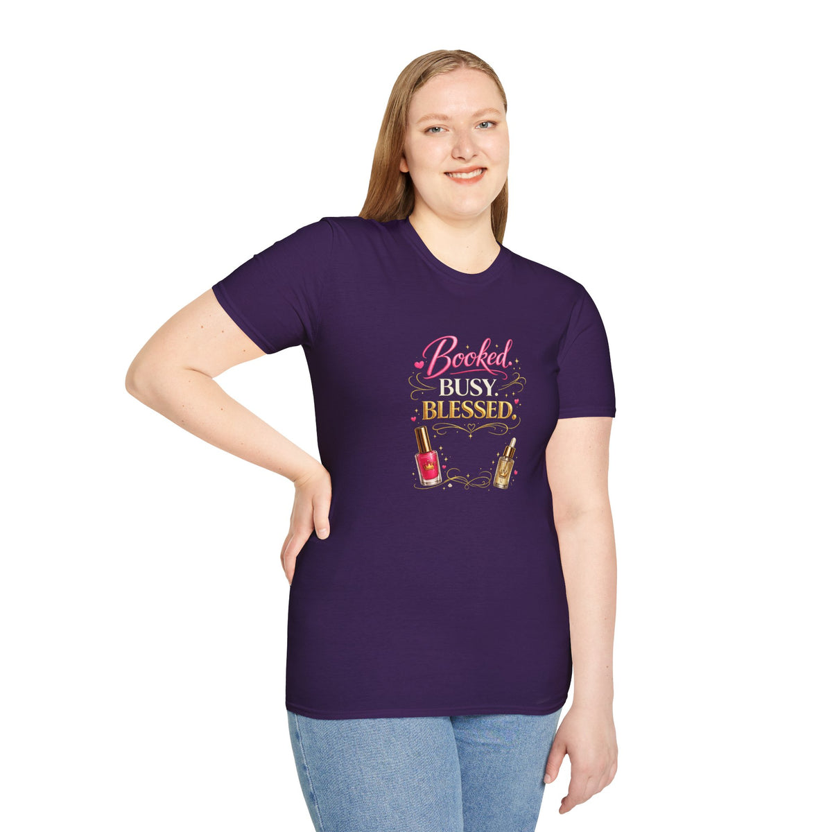 Booked Busy Blessed Tee