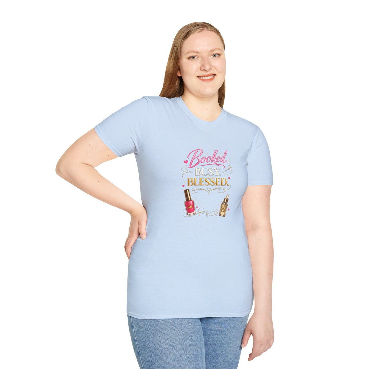 Booked Busy Blessed Tee