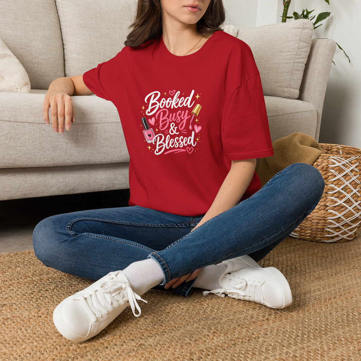 Booked Busy & Blessed Tee