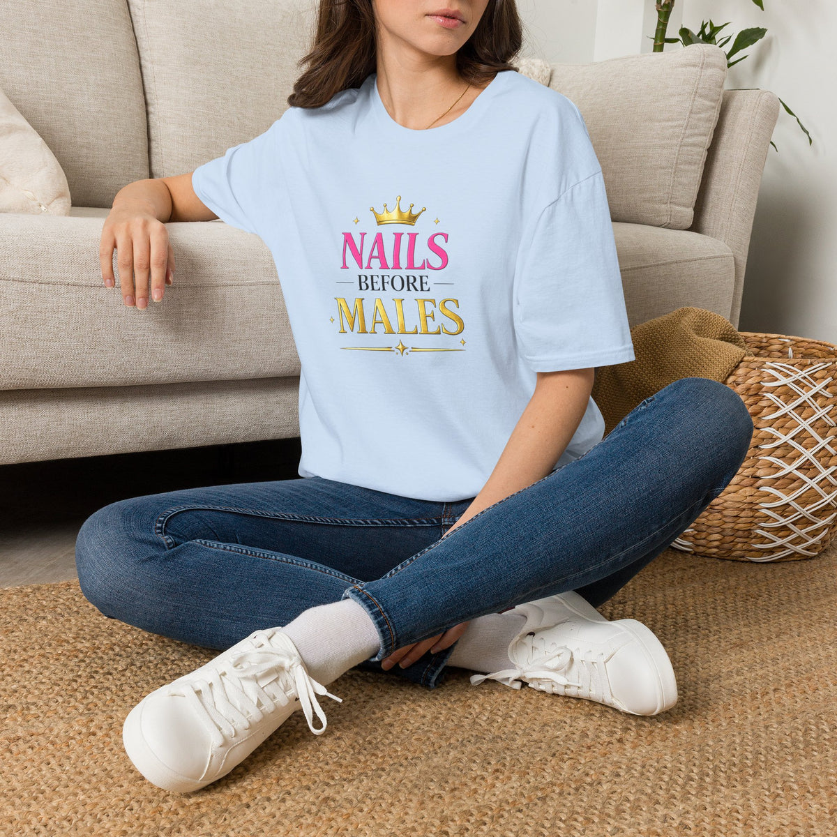 Nails Before Males Tee