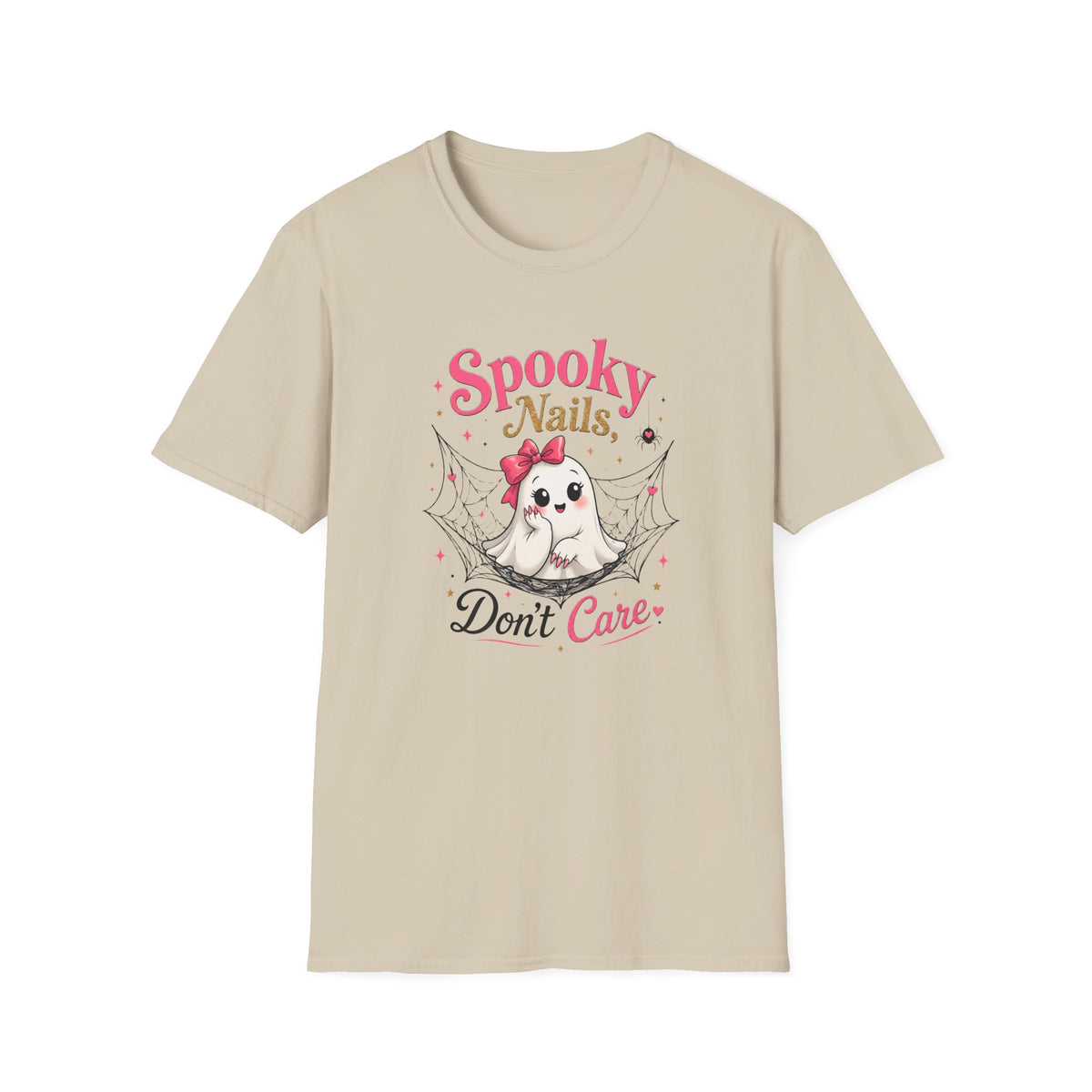 Spooky Nails Cute Ghost Tee